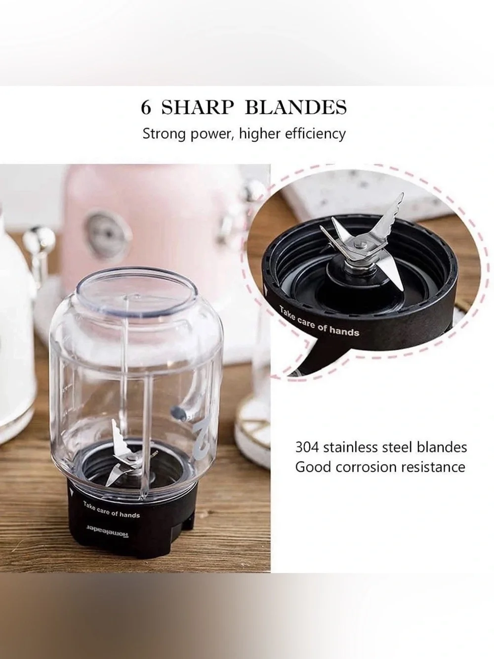 Personal Blender Maker For Shakes And Smoothies With 20.3 Oz Travel Cup And Lid